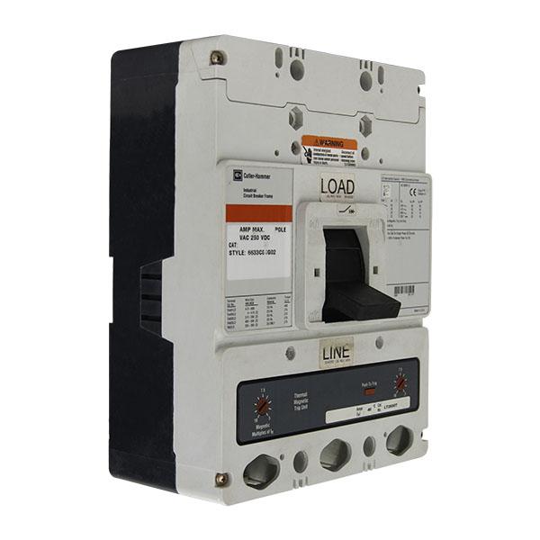 LD2600 | Eaton 600A 2-Pole 600V Series C L-Frame Thermal Magnetic Molded Case Circuit Breaker