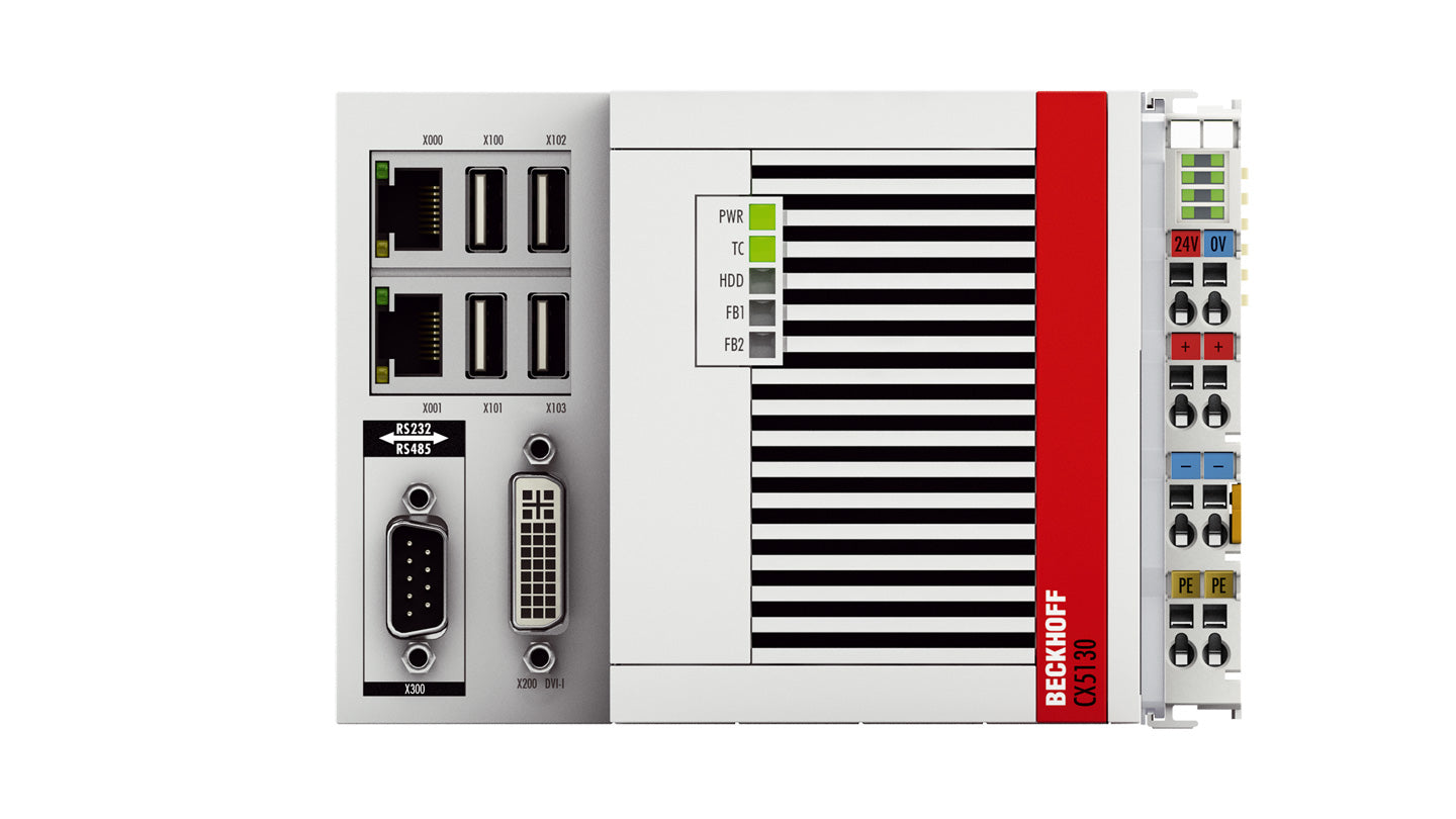 CX5130-0121 | Beckhoff DIN Rail Industrial PC, Intel® Atom® E3827 1.75 GHz Dual-Core