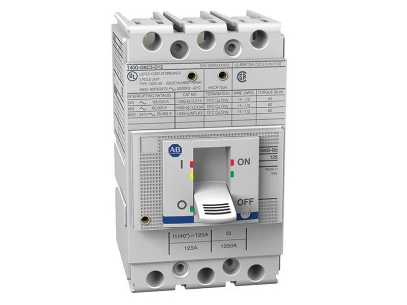 140G-G2C3-C60 | Allen-Bradley 125 Amp Frame Molded Case Circuit Breaker