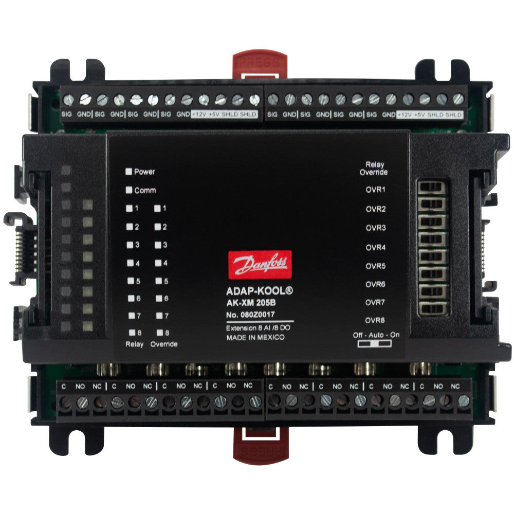 Danfoss 080Z0017 AK-XM 205B I/O Extension Module for ADAP-KOOL Refrigeration Control Systems