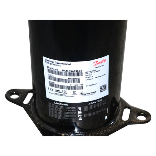 Danfoss HCM094T4LC6 460V 3-Phase Commercial HVAC Scroll Compressor