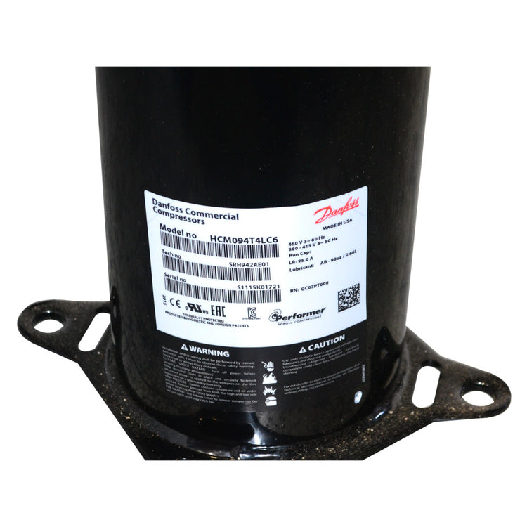 Danfoss HCM094T4LC6 460V 3-Phase Commercial HVAC Scroll Compressor