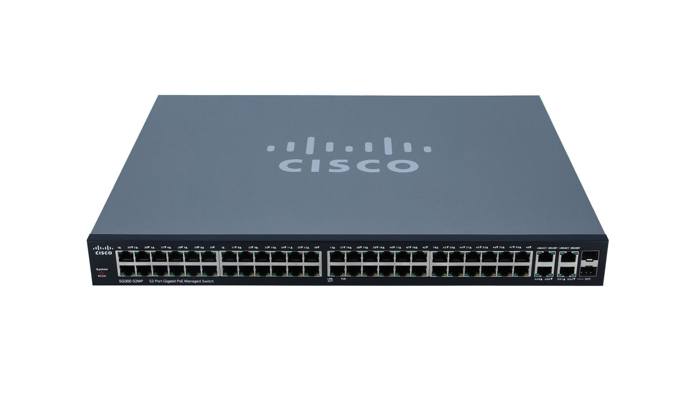 SG300-52MP-K9 | Cisco Layer 3 Managed Switch 52 Ports