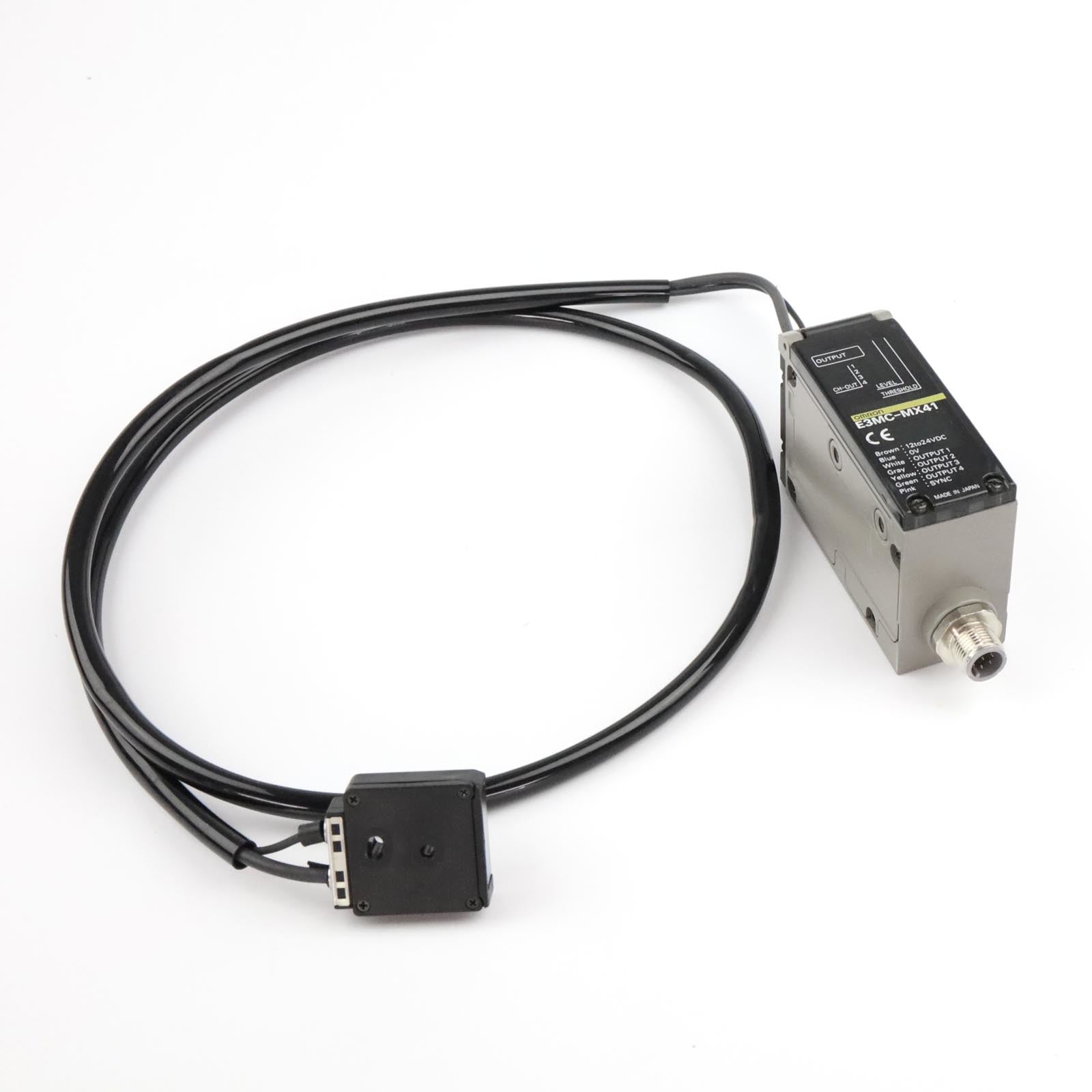 E3MC-MX41 | Omron 4-Channel Fiber Optic RGB Photoelectric Sensor with PNP Output