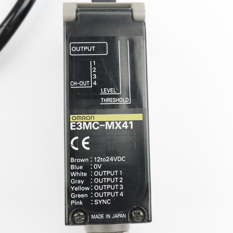 E3MC-MX41 | Omron 4-Channel Fiber Optic RGB Photoelectric Sensor with PNP Output