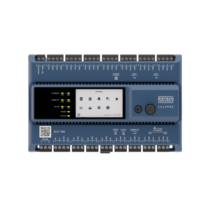 Distech Controls ECY-650-C0 Connected Equipment Controller with LCD Display and Expandable I/O