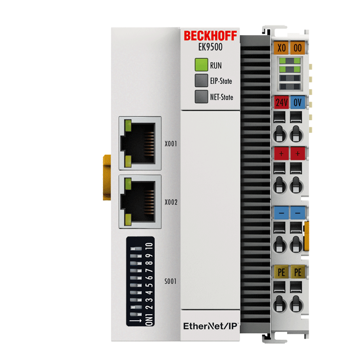 EK9500 | Beckhoff EtherNet/IP™ Bus Coupler for EtherCAT Terminals 24 V DC 100 Mbit/s