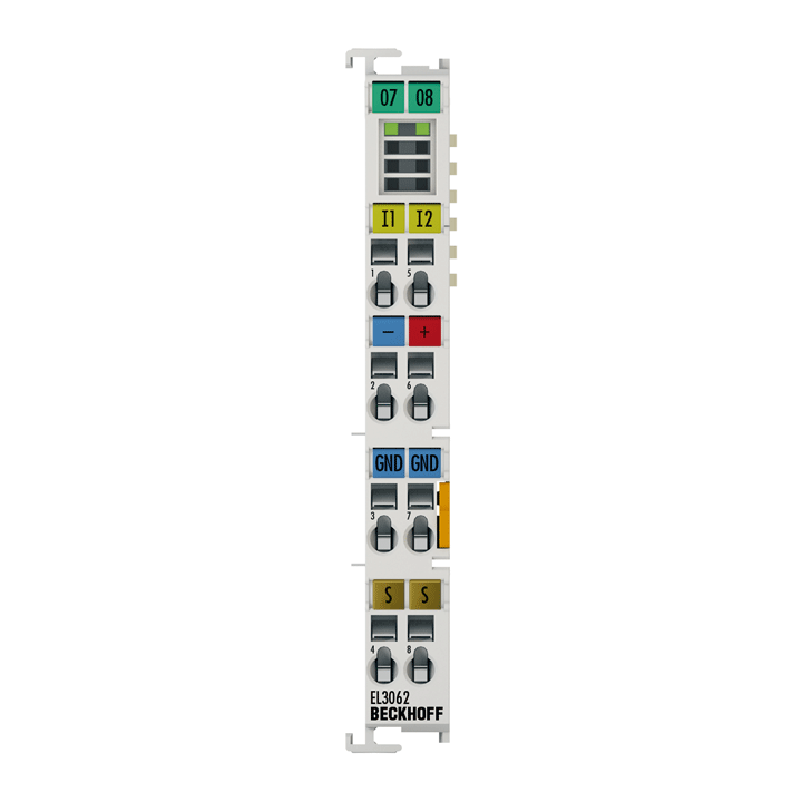 EL3062 | Beckhoff EtherCAT Terminal 2-Channel Analog Input 0–10 V 12-Bit Single-Ended