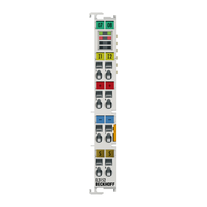 EL3152 | Beckhoff EtherCAT Terminal 2-Channel Analog Input 4–20 mA 16 Bit 5 kHz