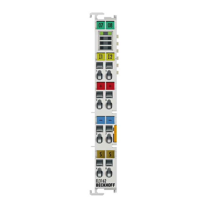 EL3162 | Beckhoff EtherCAT Terminal 2-Channel Analog Input 0–10 V 16-Bit Single-Ended