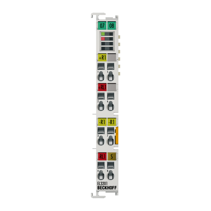 EL3201 | Beckhoff EtherCAT Terminal, 1-Channel Analog Input, Temperature RTD (Pt100)