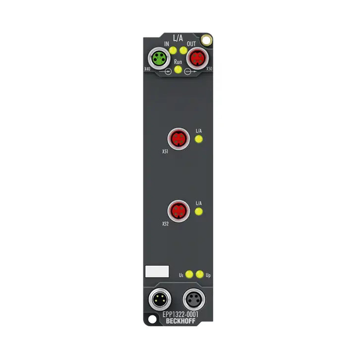 EPP1322-0001 | Beckhoff EtherCAT P Box 2-Port Feed-In 24V DC