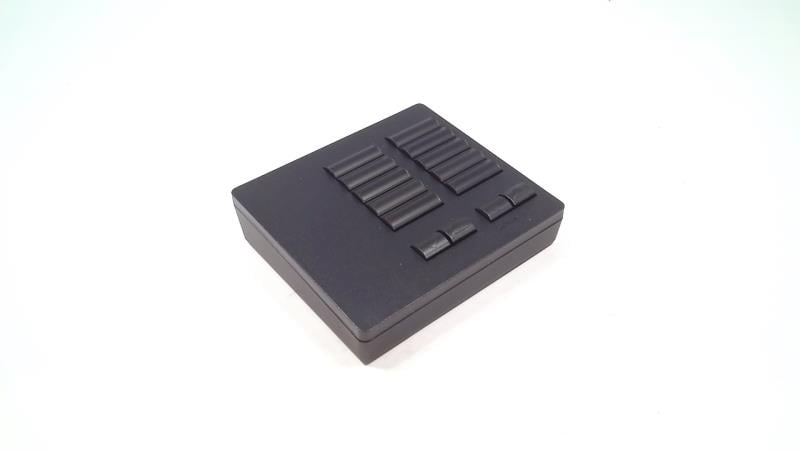HQR-T10CRL-MN | Lutron 10-Button Touch Tabletop Keypad with Column Raise/Lower, Midnight