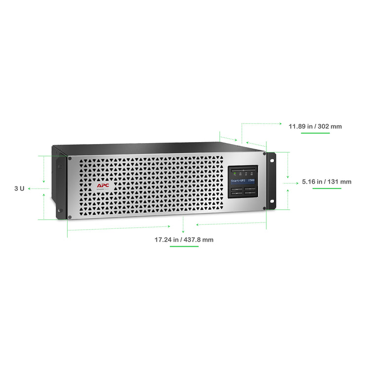 SMTL1500RM3UCNC | Schneider Electric Smart-UPS 1500VA Rack-Mount UPS