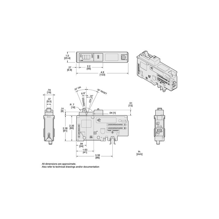 HOM115PCAFIC | Square D Homeline 15A 1-Pole Plug-On Neutral CAFCI Circuit Breaker