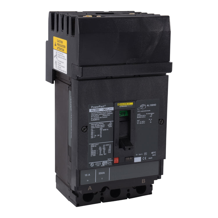 HJA260602 | Square D 60A 2-Pole PowerPacT H-Frame Thermal Magnetic Circuit Breaker