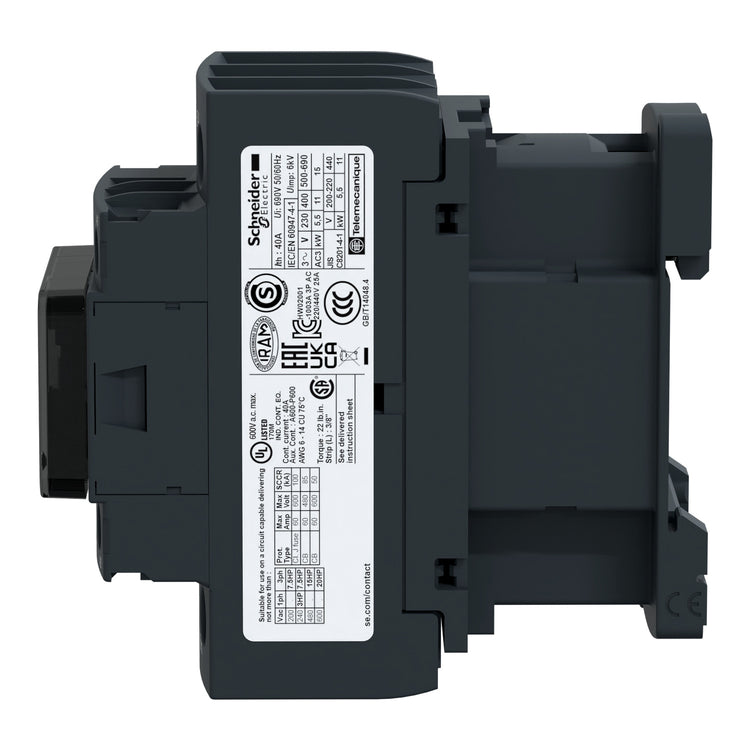 LC1D32G7 | Schneider Electric 32A Three-Pole 120V AC IEC Screw Clamp Contactor