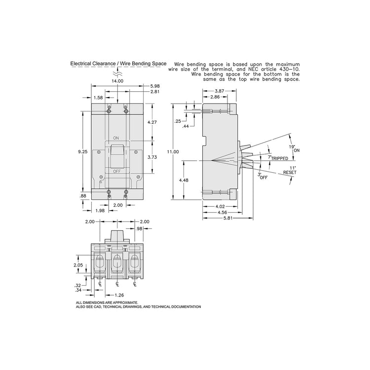 LAL36400MB | Schneider Electric Square D L-Frame 400A 3-Pole Molded Case Circuit Breaker