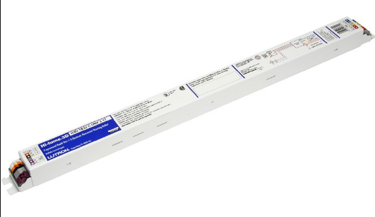 H3DT832CU210 | Lutron Hi-Lume 3D 2-Lamp T8 Dimming Ballast, 0.7%-100%, 120–277V, EcoSystem/3-Wire