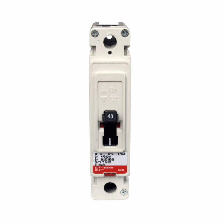 HFD1030L | Eaton Cutler-Hammer 30A 1-Pole Molded Case Circuit Breaker 277VAC 65kA