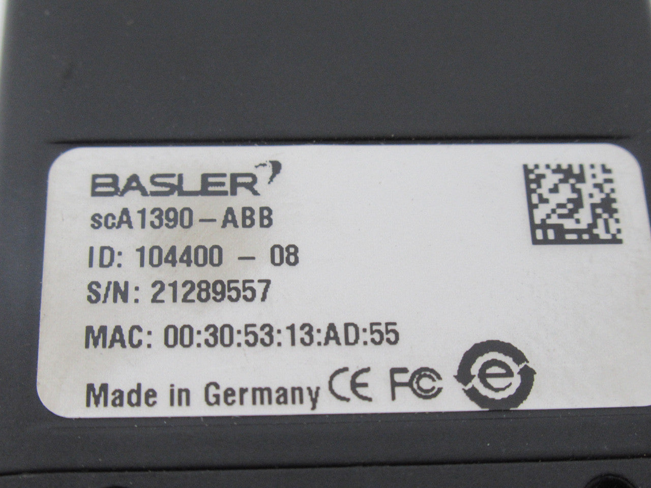 SCA1390-ABB | Basler Industrial CCD Camera