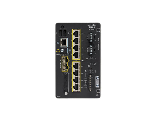 Cisco IE-3400-8P2S-A Industrial Ethernet Switch with 8 PoE Ports and 2 SFP Uplinks