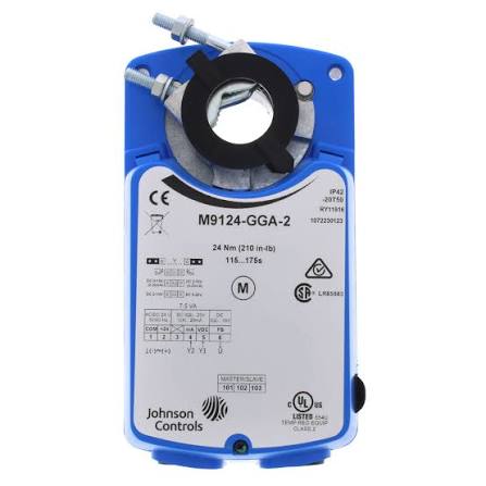 Johnson Controls M9124-GGA-2 210 in-lb 24V Proportional Electric Damper Actuator