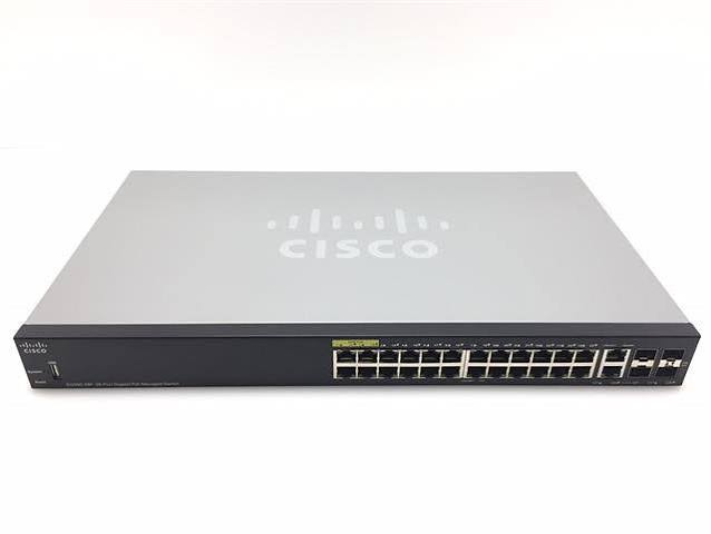 Cisco SG350-28P-K9-NA 28-Port Gigabit Managed PoE Switch