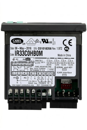 Carel IR33C0HB0M Refrigeration Temperature Controller 115/230VAC