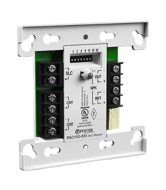 Potter PAD100-SM Addressable Speaker Module with Dual Audio Inputs