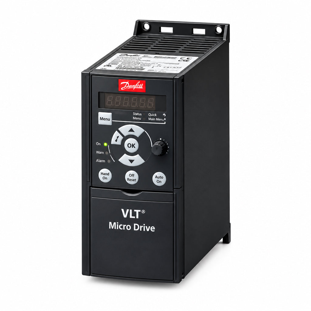 Danfoss 132F0020 VLT Micro Drive 2 HP 380-480V 3-Phase 3.4A IP20 M2 Frame