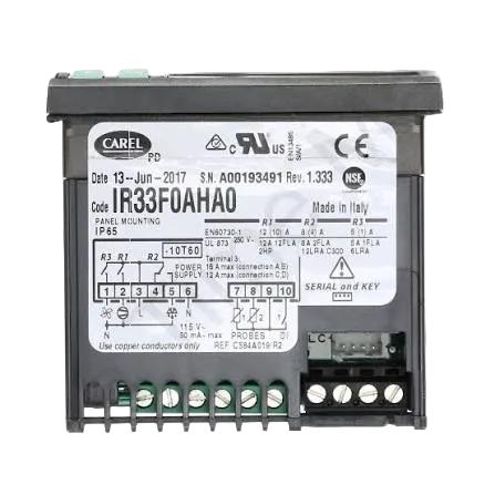 CAREL IR33F0AHA0 Electronic Temperature Controller for Refrigeration