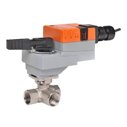 Belimo B325+LRB24-SR 1-Inch 3-Way Characterized Control Valve