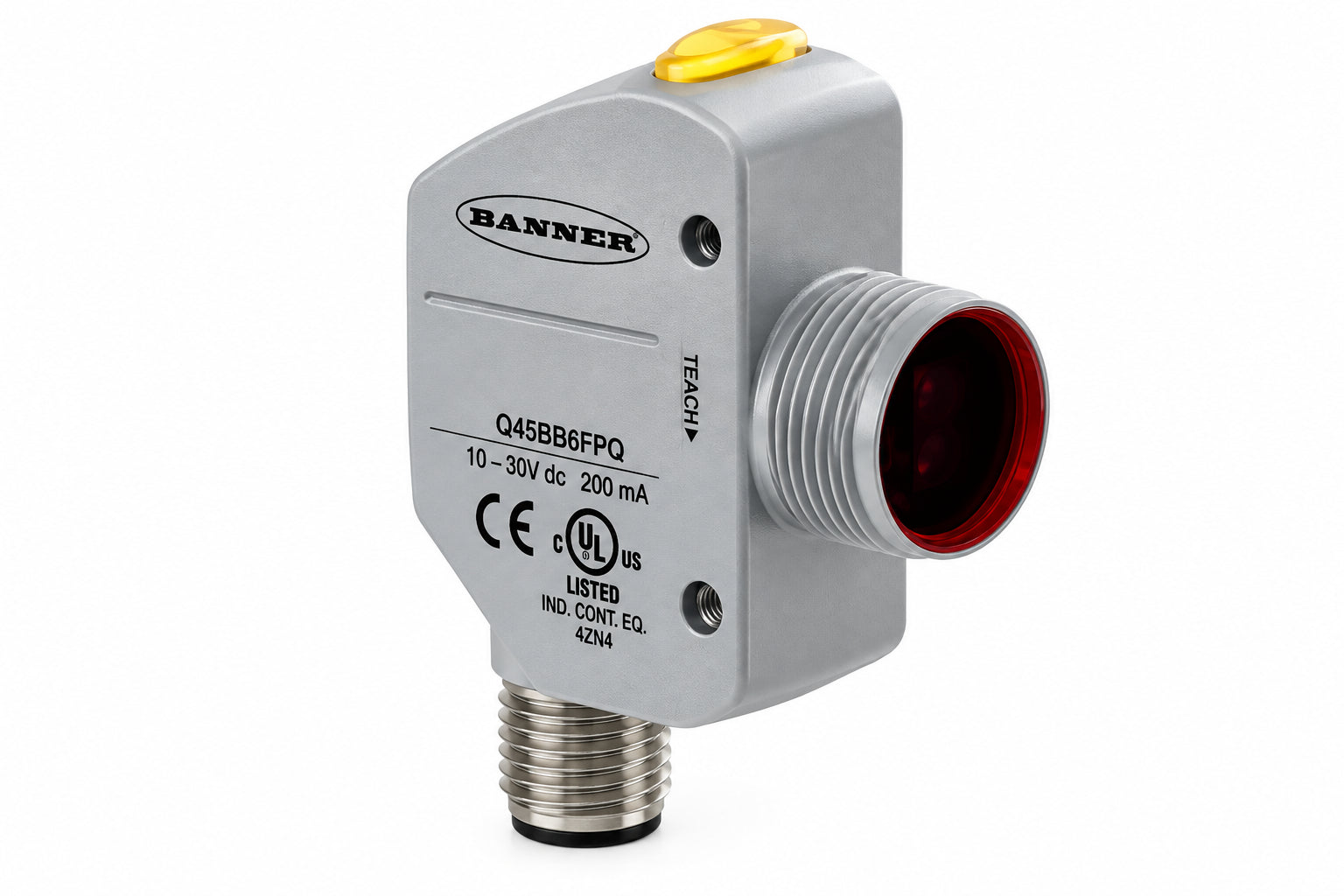 Banner Engineering Q4XTKLAF300-Q8 300mm Rugged Laser Distance Sensor