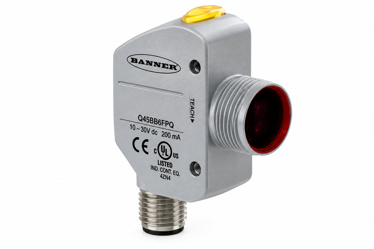 Banner Engineering Q4XTKLAF300-Q8 300mm Rugged Laser Distance Sensor