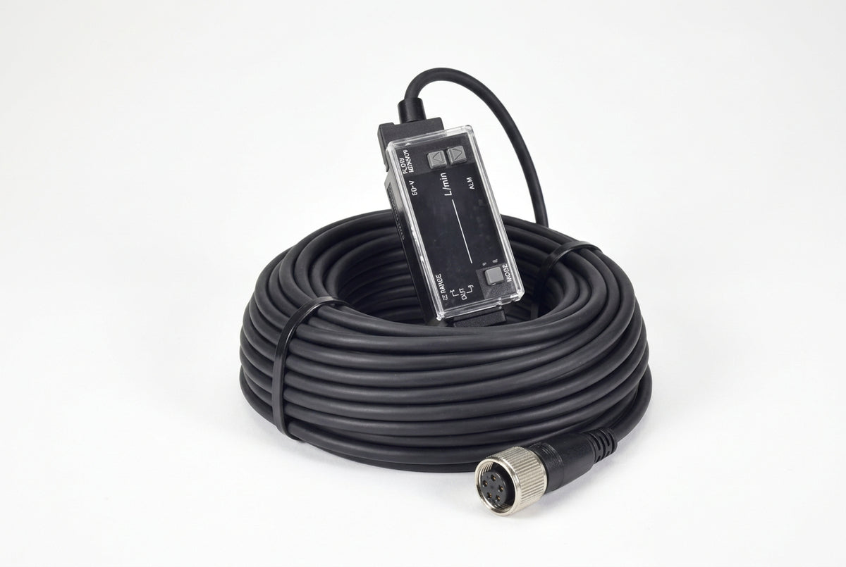 KEYENCE FD-V75A Digital Flow Sensor Amplifier, Panel-Mount NPN Output, 4–20 mA