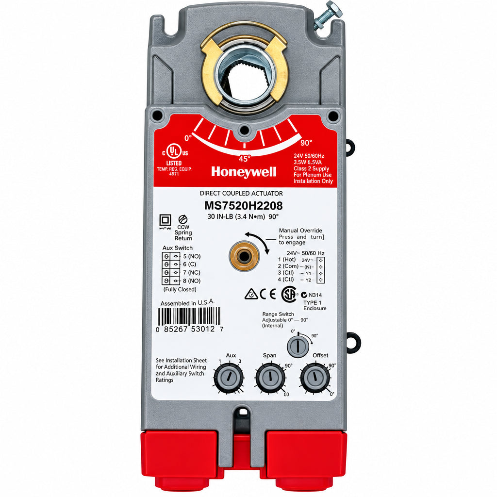 Honeywell MS7520H2208 175 lb-in Spring Return HVAC Actuator