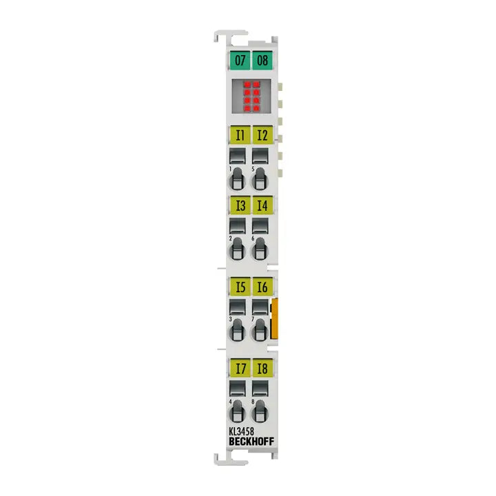 KL3458 | Beckhoff Bus Terminal 8-Channel Analog Input 4–20 mA 12 Bit Single-Ended
