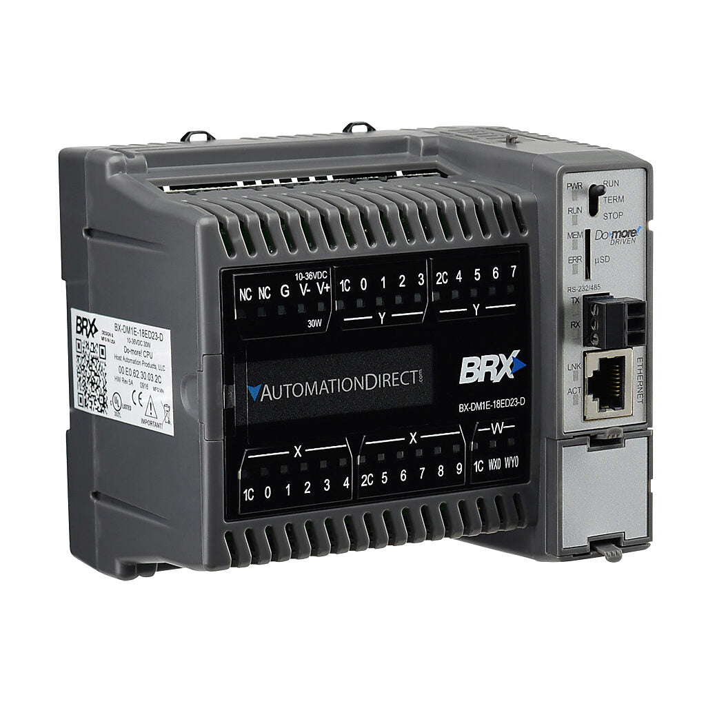 BX-DM1E-18ED23-D | Automation Direct BRX Do-more PLC with Ethernet & Analog I/O