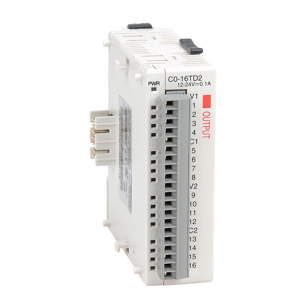 C0-16TD2 | CLICK 16-Point 12–24VDC Sourcing Discrete Output Module