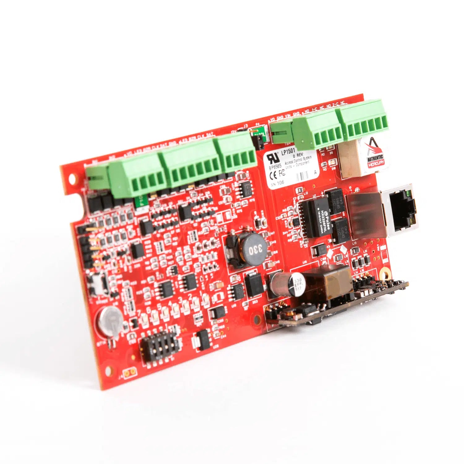 LP1501 | Mercury Security Intelligent PoE Access Control Controller for Multi-Reader Door Management