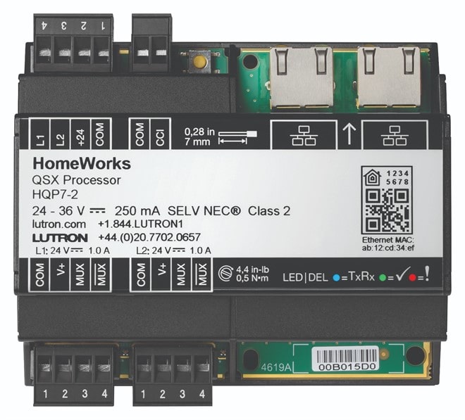 HQP7-2 | Lutron HomeWorks QSX 2-Link Processor for Integrated Control