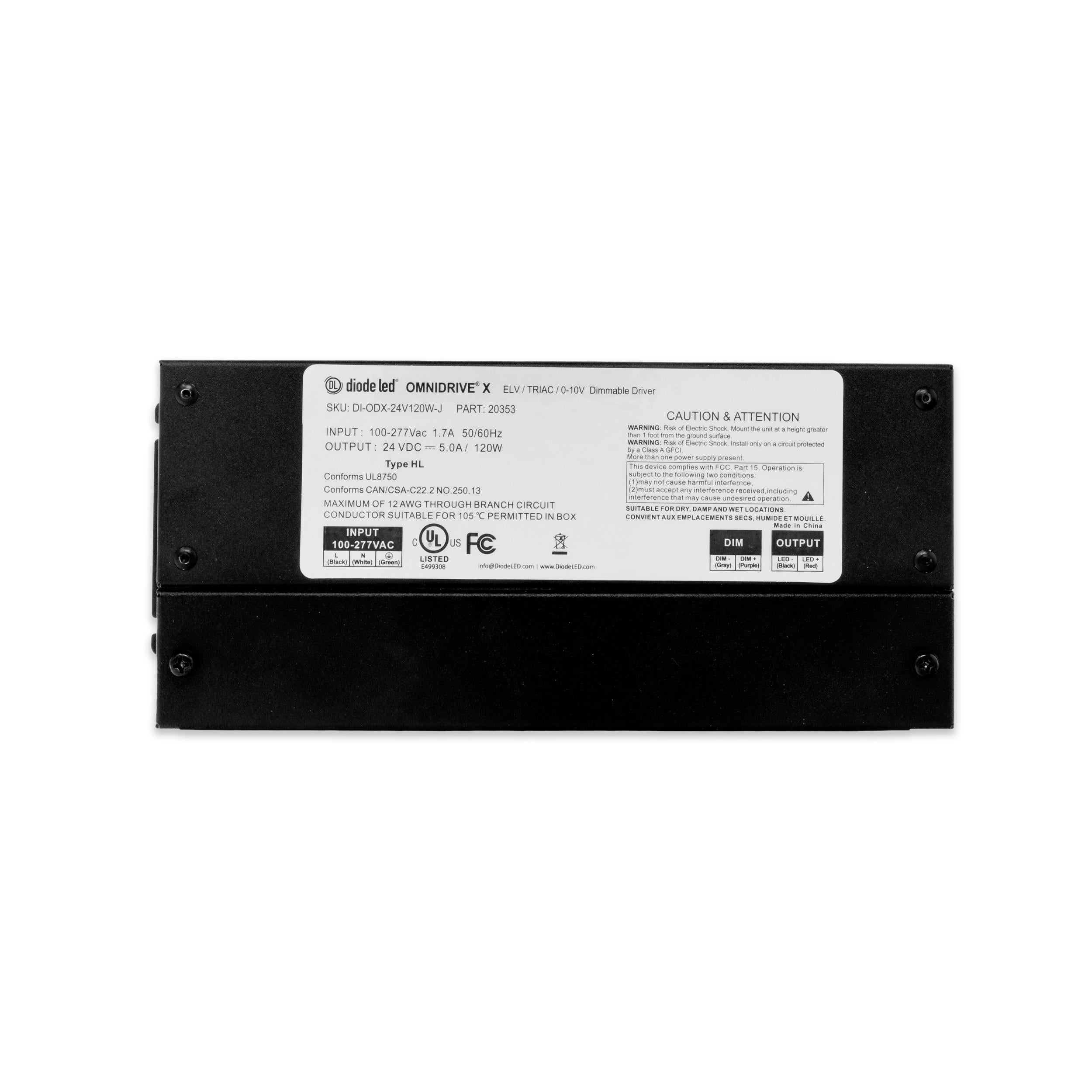 DI-ODX-24V96W-J | Diode LED 96 Watt Constant Voltage LED Driver