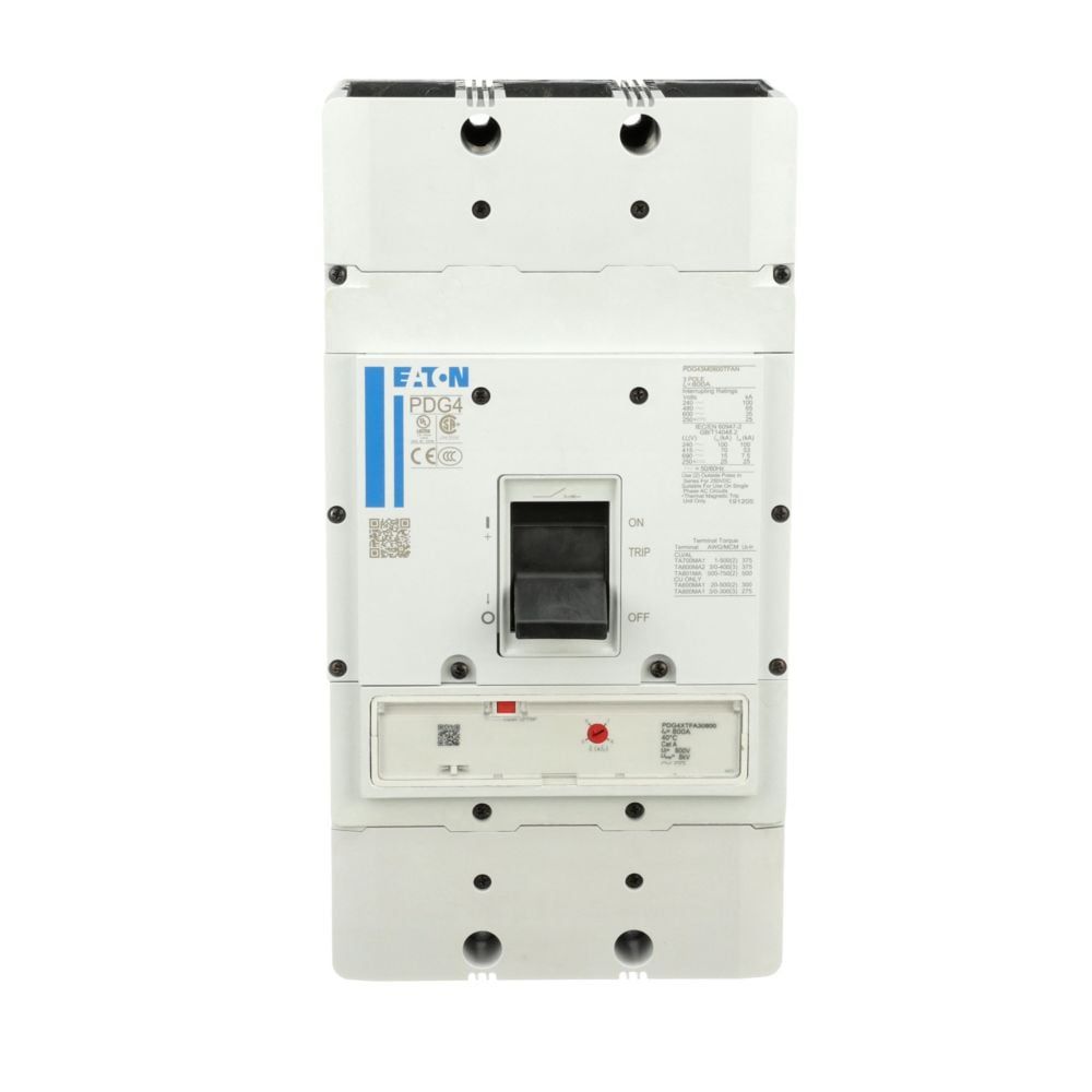 PDG43M0800TFAJ | Eaton PD Series 800A 3-Pole Molded Case Circuit Breaker