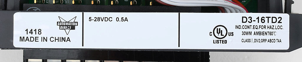 D3-16TD2 | Automation Direct DL305 16-Point 6–24VDC Sourcing Output Module