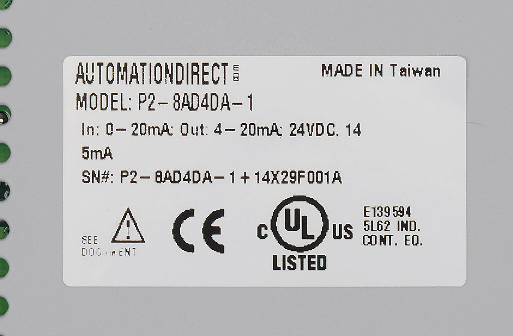 P2-8AD4DA-1 | Automation Direct Productivity2000 Analog Combo Module