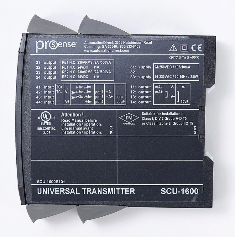 SCU-1600 | Automation Direct ProSense Isolated Universal Signal Conditioner