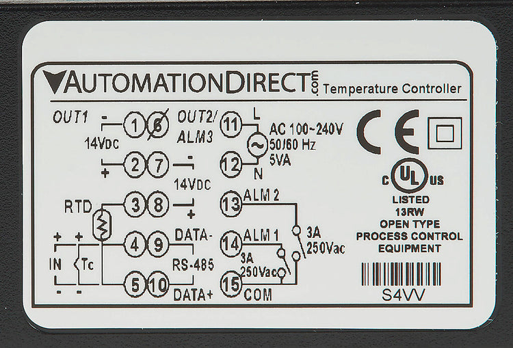 SL4848-VV | Automation Direct SOLO 1/16 DIN PID Temperature Controller