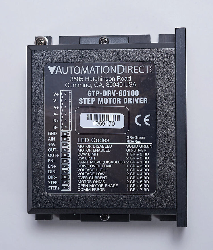 STP-DRV-80100 | Automation Direct SureStep 10A Open Loop Stepper Drive 24–80 VDC