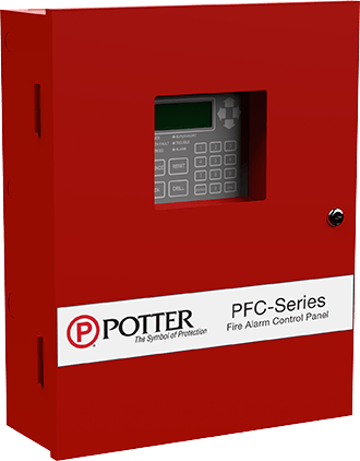 PFC-6006-R | Potter 6 Zone Conventional Fire Panel for Sprinkler Monitoring, Red